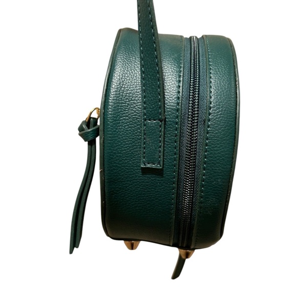 Chumbak Leather Embroidered Green Crossbody Bag Purse - Picture 10 of 16